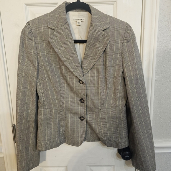Women's Banana Republic Plaid Jacket - Picture 1 of 6